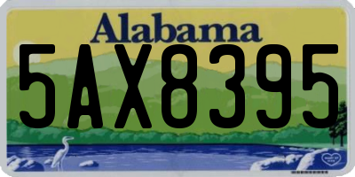 AL license plate 5AX8395