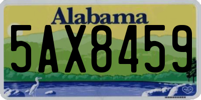 AL license plate 5AX8459
