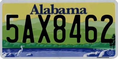 AL license plate 5AX8462