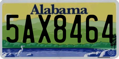 AL license plate 5AX8464