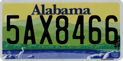 AL license plate 5AX8466