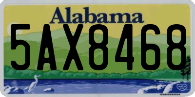 AL license plate 5AX8468