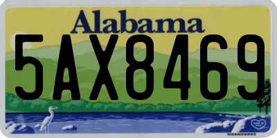 AL license plate 5AX8469