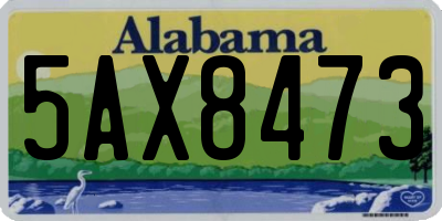 AL license plate 5AX8473