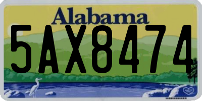 AL license plate 5AX8474