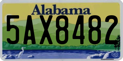 AL license plate 5AX8482
