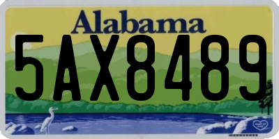 AL license plate 5AX8489