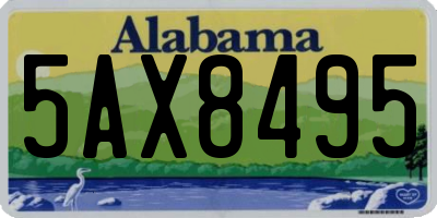 AL license plate 5AX8495