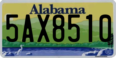 AL license plate 5AX8510