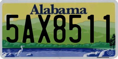 AL license plate 5AX8511
