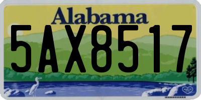 AL license plate 5AX8517