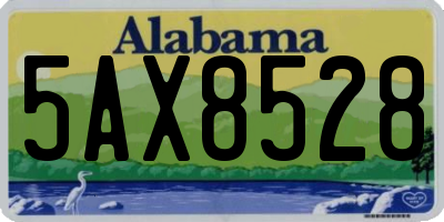 AL license plate 5AX8528