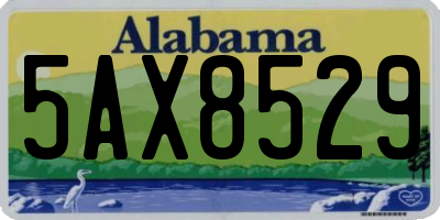 AL license plate 5AX8529