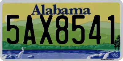 AL license plate 5AX8541