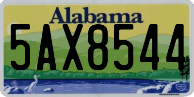AL license plate 5AX8544
