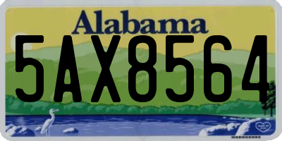 AL license plate 5AX8564
