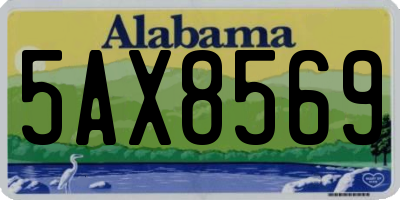AL license plate 5AX8569