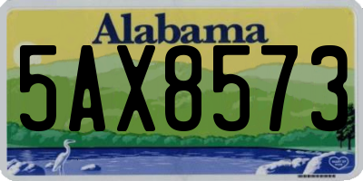 AL license plate 5AX8573