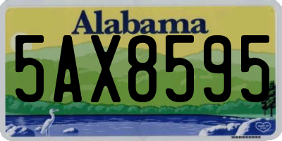 AL license plate 5AX8595