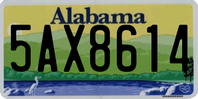 AL license plate 5AX8614