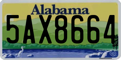 AL license plate 5AX8664