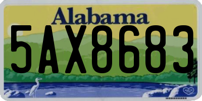 AL license plate 5AX8683