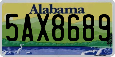 AL license plate 5AX8689
