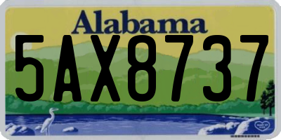AL license plate 5AX8737