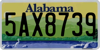 AL license plate 5AX8739