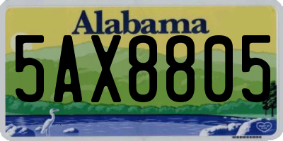 AL license plate 5AX8805