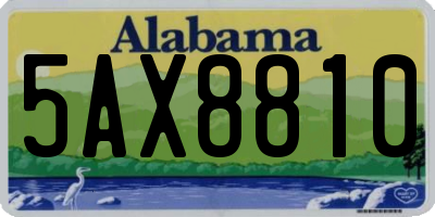 AL license plate 5AX8810