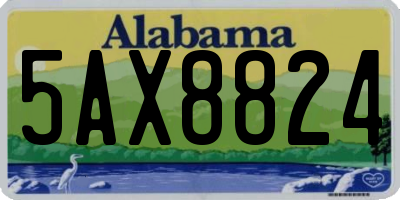 AL license plate 5AX8824