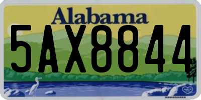 AL license plate 5AX8844