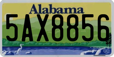 AL license plate 5AX8856