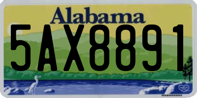 AL license plate 5AX8891