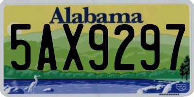AL license plate 5AX9297