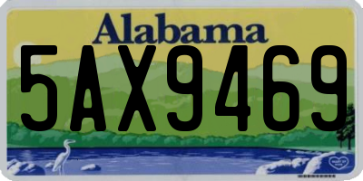 AL license plate 5AX9469