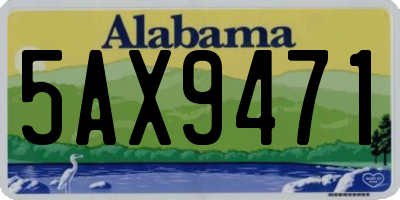 AL license plate 5AX9471
