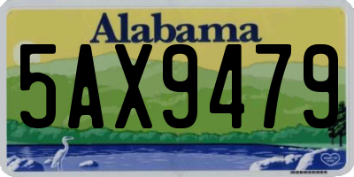 AL license plate 5AX9479