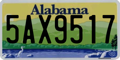 AL license plate 5AX9517