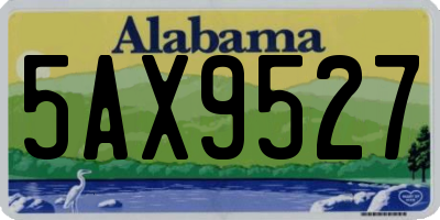 AL license plate 5AX9527