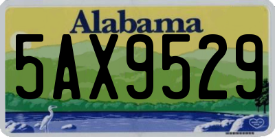 AL license plate 5AX9529