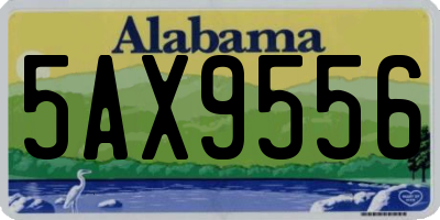 AL license plate 5AX9556