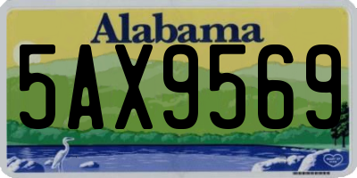 AL license plate 5AX9569