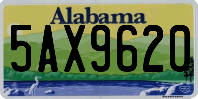 AL license plate 5AX9620