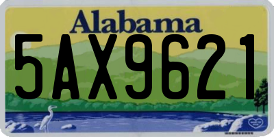 AL license plate 5AX9621