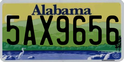 AL license plate 5AX9656
