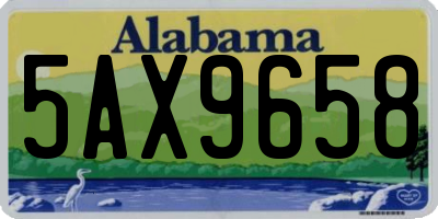 AL license plate 5AX9658