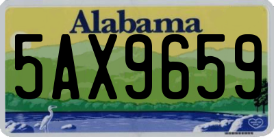 AL license plate 5AX9659