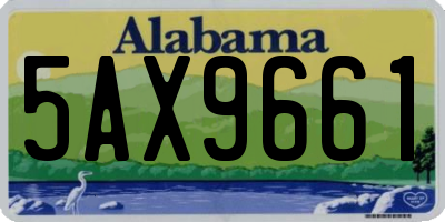 AL license plate 5AX9661